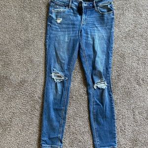 Old navy power slim straight mid rise jeans size 4